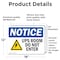Signmission UPS Room Do Not Enter Sign, Vinyl Decal, 18in W x 12in L, 2PK OS-2PACK-NS-D-1218-L-18786 - alternate 6